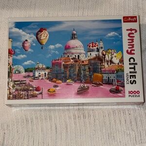 Trefl Funny Cities Venice 1000 Piece Jigsaw Puzzle Candy Theme New Sealed